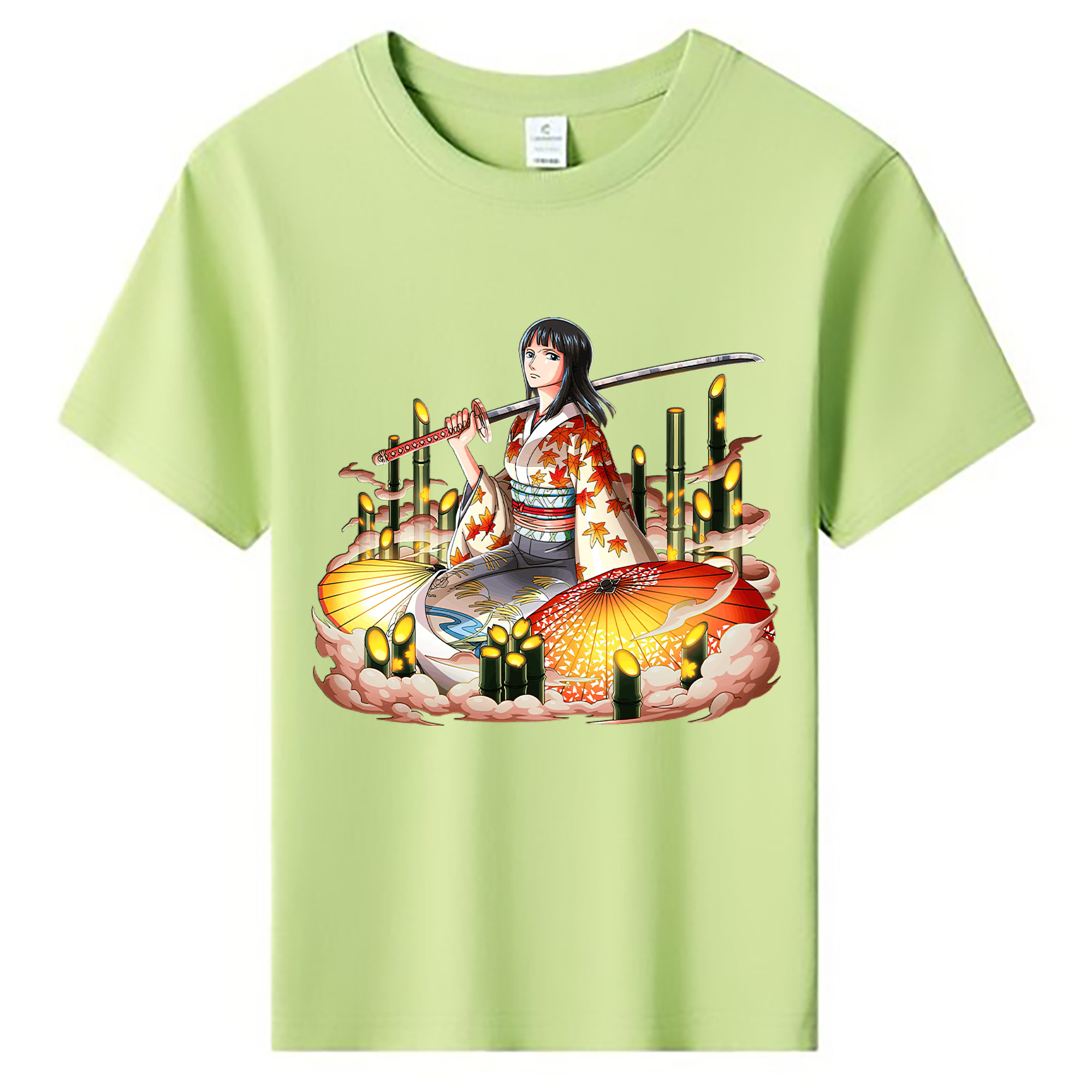 ワンピース ニコ・ロビン ONE PIECE Nico Robin 綿100％キッズTシャツ（フロントプリント）